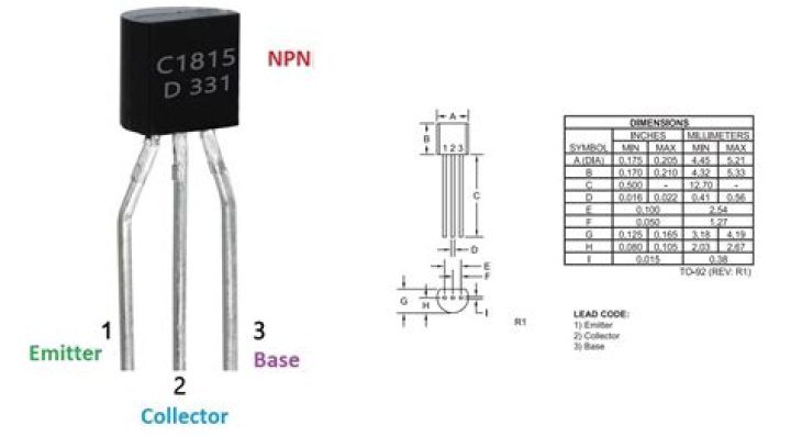 What type of transistor is C1815?