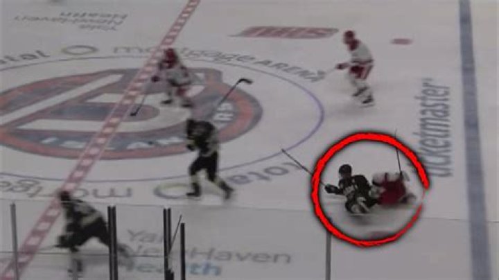 When skating backwards a hockey player should?
