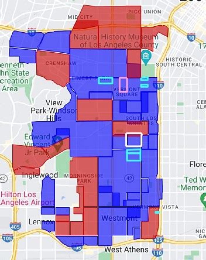 Where are the Crips located in LA?