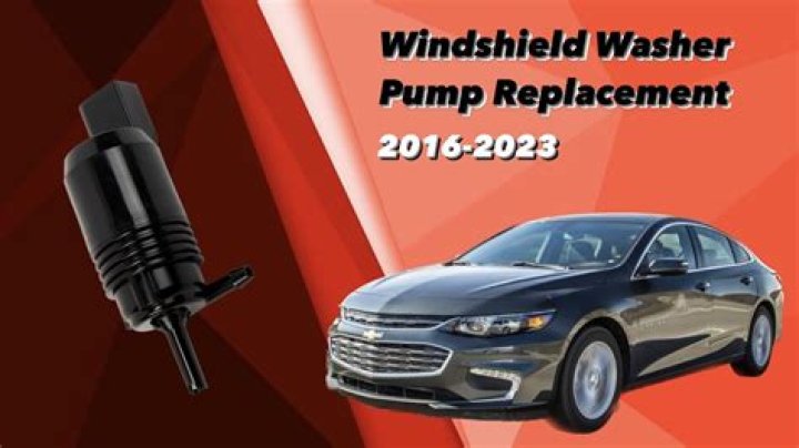 Where is the windshield washer pump located?