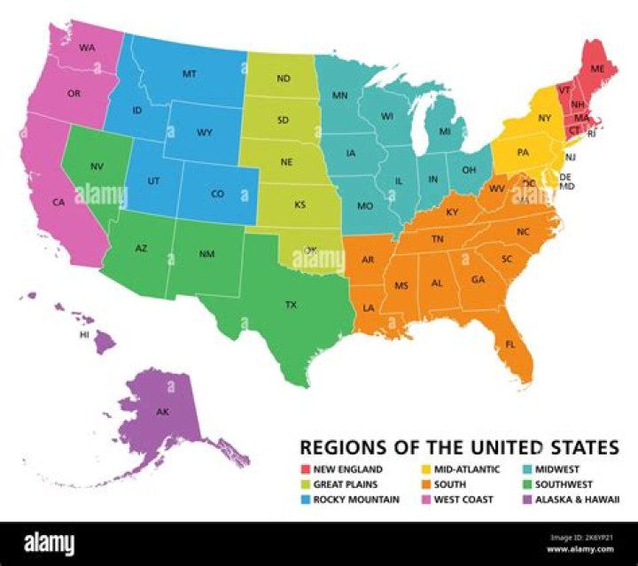 Which geographic region is located in the central part of Washington?
