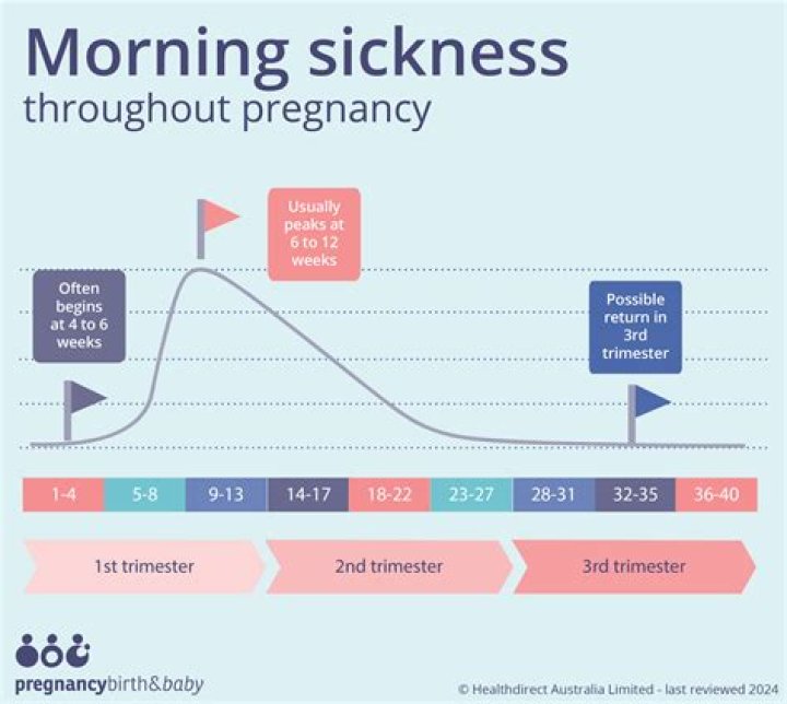 Why is pregnancy sickness worse at night?